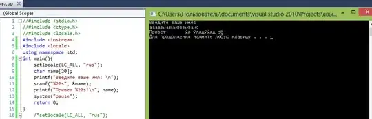 Вывод программы