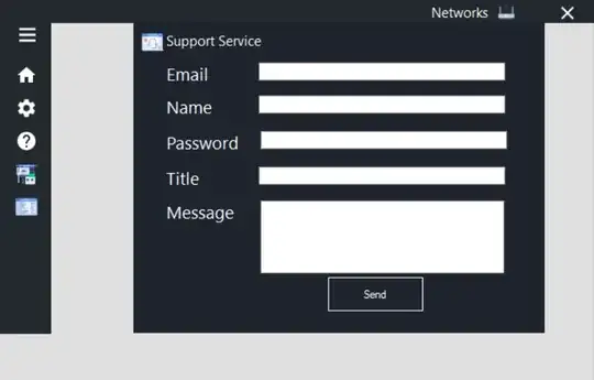 Скриншот приложения Windows Form