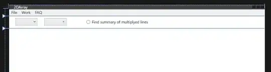 У меня есть графический интерфейс, где есть два ComboBox для N и M, которые задают размерность таблицы
