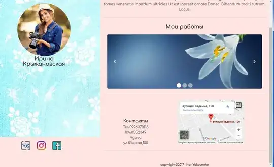 сайт на планшетном разрешении и при скроллинге вниз