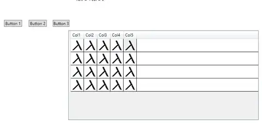 Скриншот Сетки DataGrid