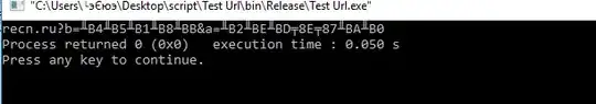 Я поменял ковычки, и это всё декодировалось во что то не понятное