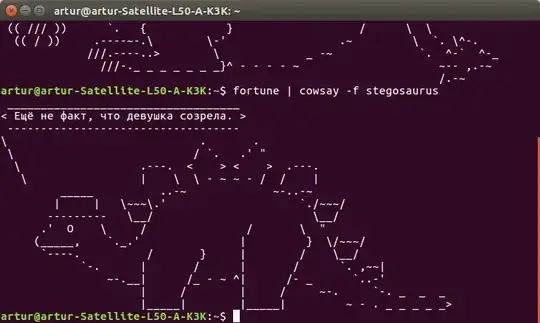 пример совмещения cowsay и fortune
