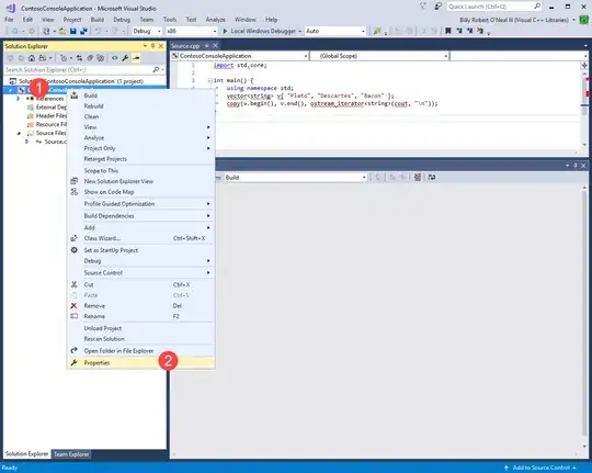 Как открыть свойства проекта
