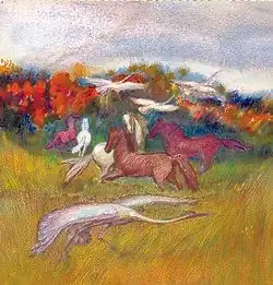 "Осенью", 1982 г., 22,5 х 19,5 см