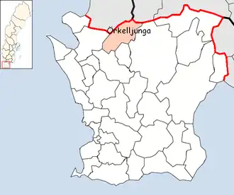 Эркелльюнга на карте