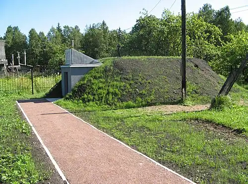 Блиндаж, где в 1941—1944 годах находился узел связи «Тройка-1». 2020 год