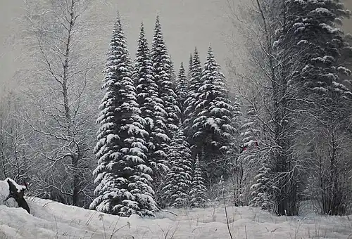 "Волшебство Аскатского леса"Акварель, шелк