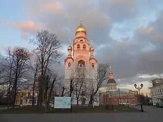 Храм на закате