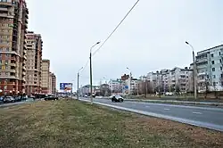 Улица Дубравная около жилого комплекса «Экопарк «Дубрава»