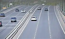 Путепровод на Танковом кольце: вид от Оренбургского тракта в сторону проспекта Универсиады