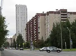 Вид от Туристской улицы