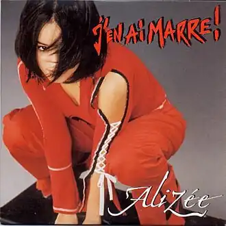Обложка сингла Alizée «J'en ai marre!» (2003)