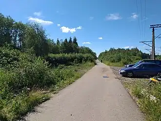 Начало 1-й Железнодорожной улицы