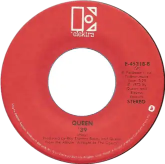 Обложка песни Queen «'39»