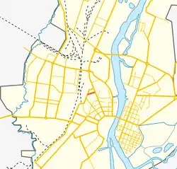 На карте города