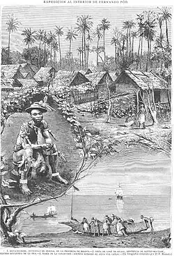 Иллюстрация к «Экспедиции на Ферна́ндо-По», 1883.