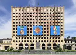 Бывшее здание совета министров советской Абхазии