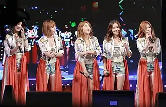 4Minute в сентябре 2012 года