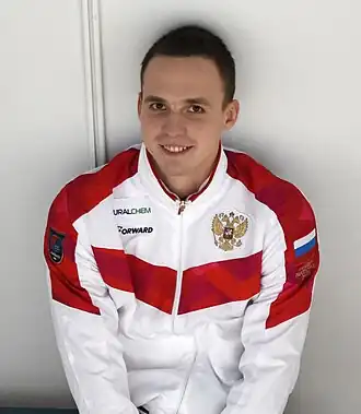 Антон Чупков перед заплывом на ЧР по плаванию 2019