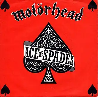 Обложка сингла Motörhead «Ace of Spades» (1980)