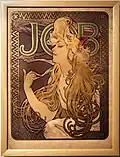 А. Муха. Реклама сигарет фирмы «Job». 1896. Хромолитография