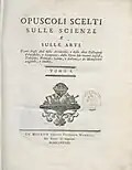 Opuscoli scelti sulle scienze e sulle arti, 1778