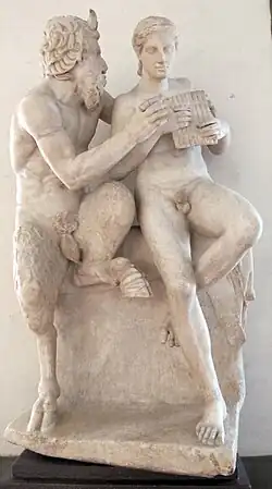 Пан и Дафнис. II век. Уффици