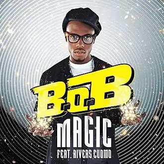 Обложка сингла B.o.B при участии Rivers Cuomo «Magic» (2010)