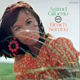 Обложка альбома Аструд Жилберту «Beach Samba» (1967)