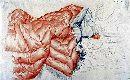 «Одеяло», этюд к «Красавице»