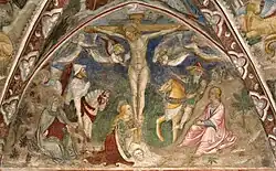 Бонифачо и Бенедетто Бембо. Распятие. Фреска. Капелла в Рокка-ди-Монтичелли-д'Онджина