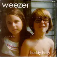 Обложка сингла Weezer «Buddy Holly» (1994)