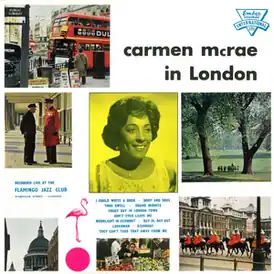Обложка альбома Кармен Макрей «Carmen McRae in London» (1961)
