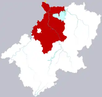 Сюаньчжоу на карте