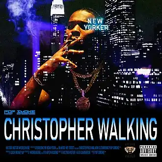 Обложка сингла Pop Smoke «Christopher Walking» (2020)