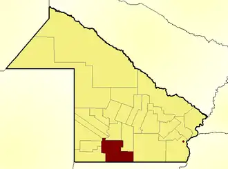 Департамент  Майор-Луис-Хорхе-Фонтана на карте
