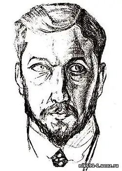 В. Н. Светозаров в 1918 г., рис. Л. Кудина.