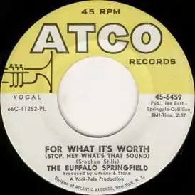 Обложка сингла Buffalo Springfield «For What It’s Worth» (1967)
