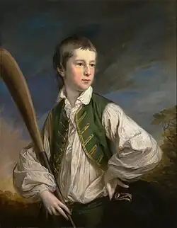 Портрет Charles Collyer с крикетной битой, 1766