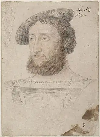 Жан Клуэ. Портрет Франсуа де Бурбона, графа де Сен-Поля. Шантийи, музей Конде