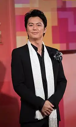 Fukuyama на 24-й церемонии Golden Melody Awards. Тайбэй, Тайвань, 2013 г.