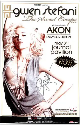 Рекламный плакат тура в Альбукерке, США