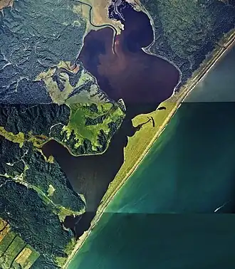 Аэрофотосъёмка озера в 1977 году