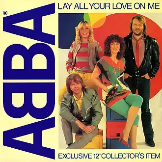 Обложка сингла ABBA «Lay All Your Love on Me» (1981)