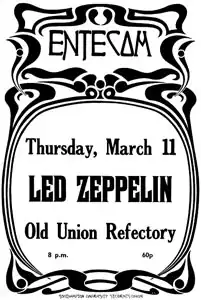 Афиша концерта в Саутгемптоне