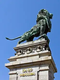 Скульптура льва Рудольфа Вайра на мосту Отто Вагнера