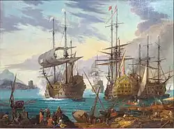 Морской порт. Между 1670 и 1700. Холст, масло. Музей изящных искусств, Лион