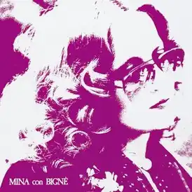 Обложка альбома Мины «Mina con bignè» (1977)