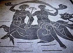 Тритон и Нереида. Мозаика